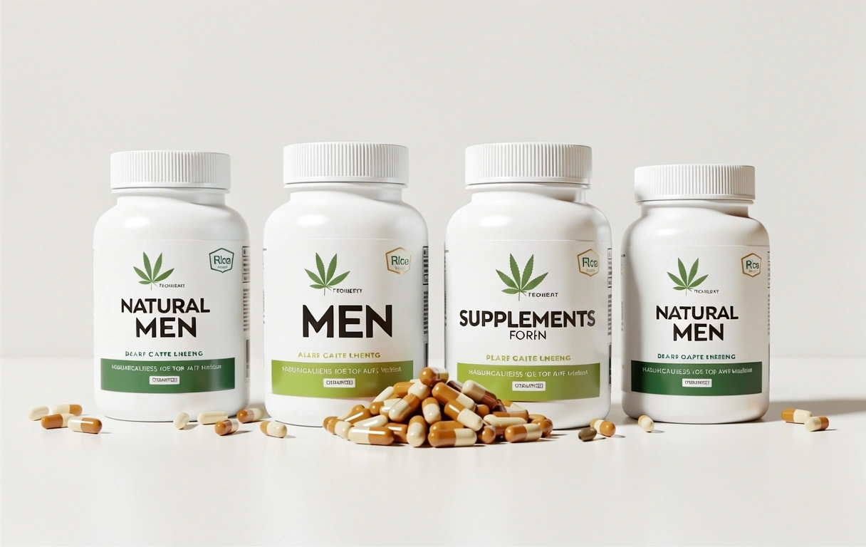 Natural supplements for men branding
